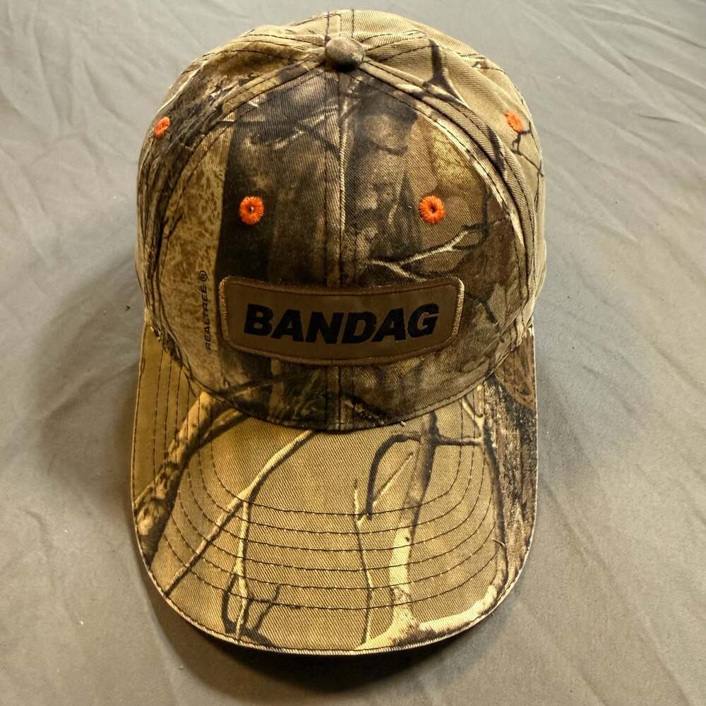 Bandag Realtree Camo Adjustable Hunting Hat K-Products Strapback Cap